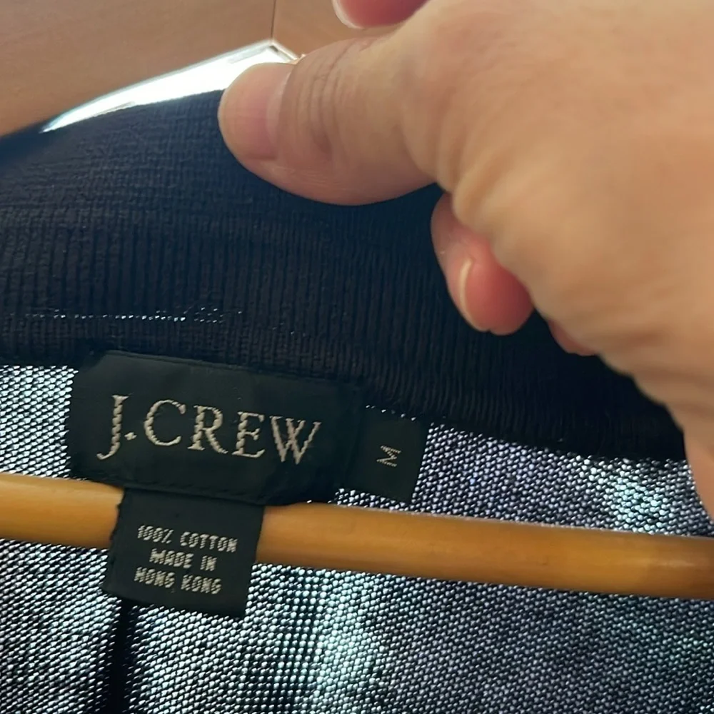 J. Crew Cotton collared sweater medium